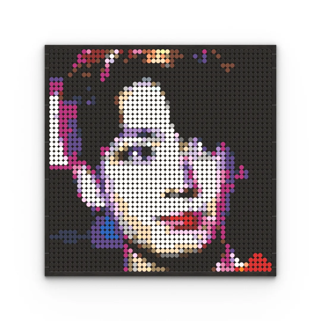 DIY Pixel Art Mosaic Building Blocks Pop Star Portrait Wall Decor Compatible with Major Brands Unique Gift Concert Goers Music - view 3
