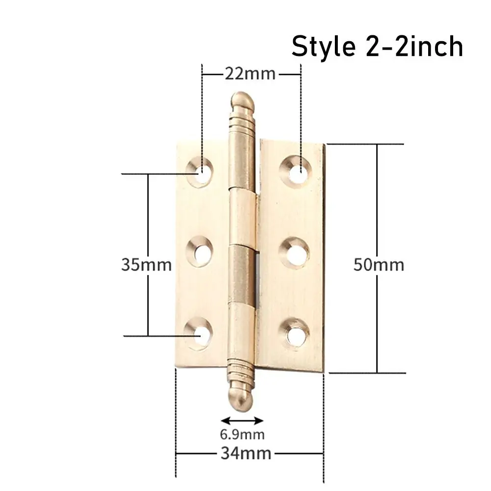 Window Accessories Door Hinges 3.5inch Multilayer Plating Cross Hinge Brass Mute Furniture Hardware Cabinet Cupboard Window Door