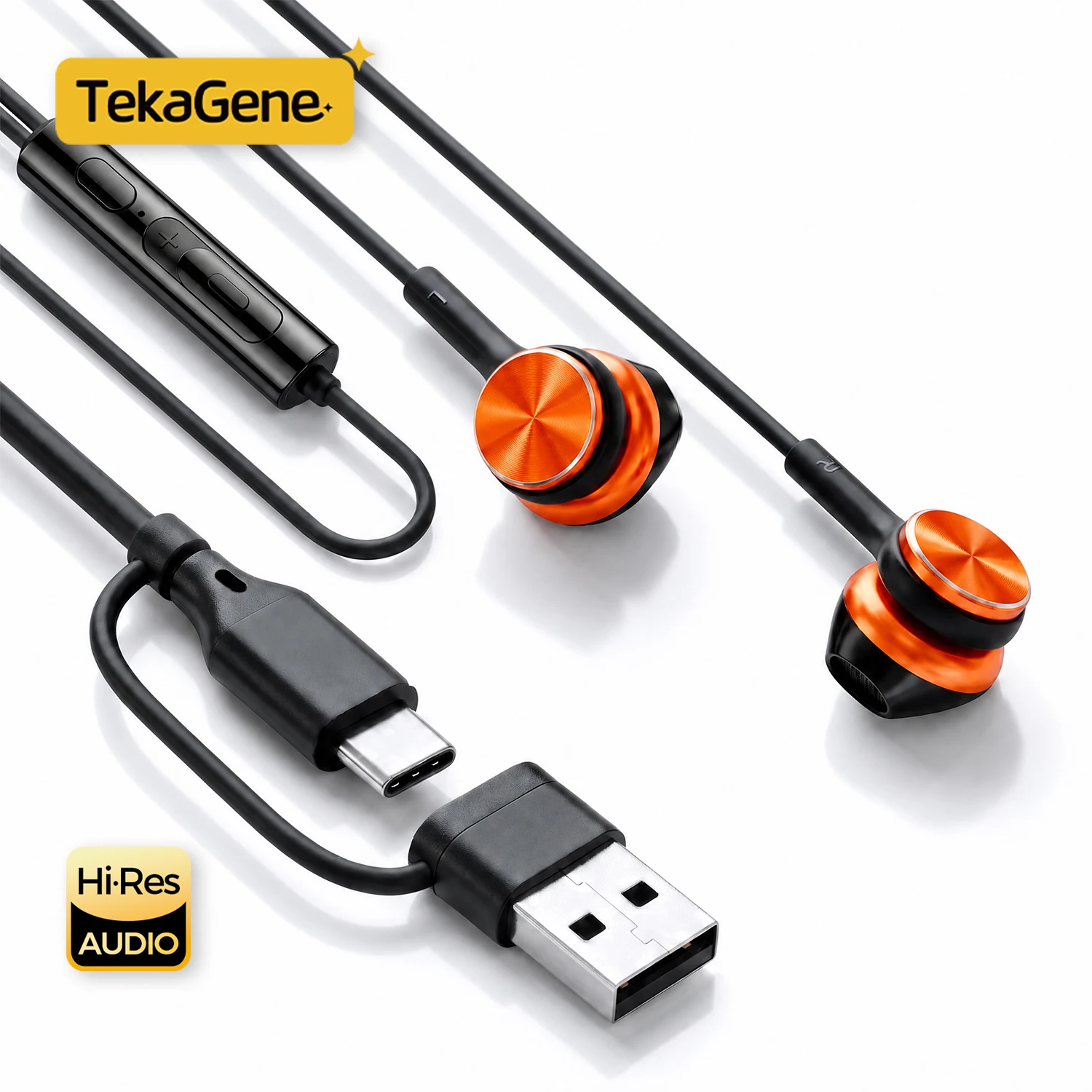 Sports Equipment Video - Cuffie cablate con connettore USB Type-C,