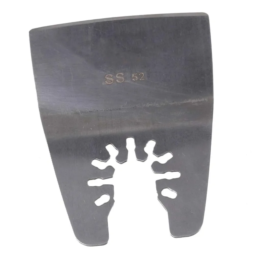 실버 52mm 너비 스테인레스 스틸 진동 도구 퀵 릴리스 유연한 스크레이퍼 블레이드 멀티 도구