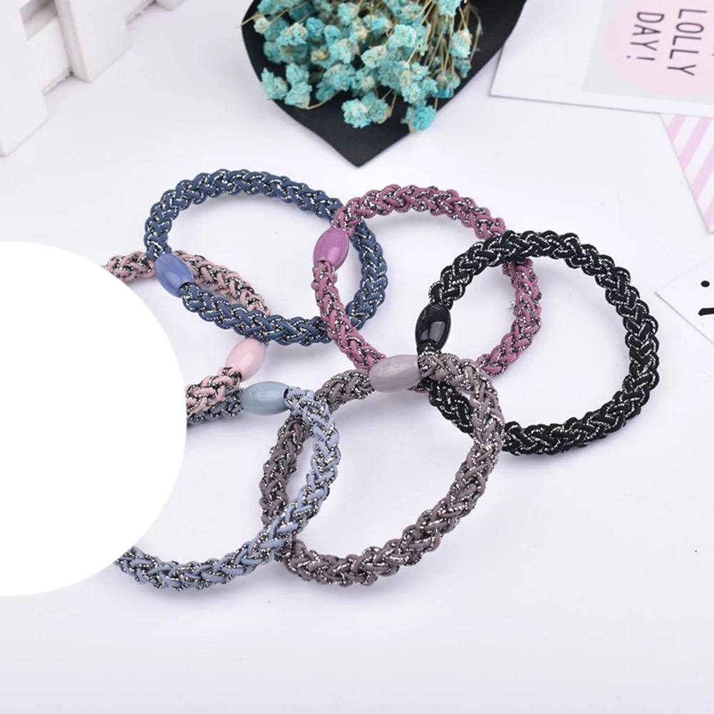 

20pcs Elastic Hair Ties Seamless Ponytail Holders Simple Design Women Girl Rope Perfect Daily Life Hairstyle Accessories