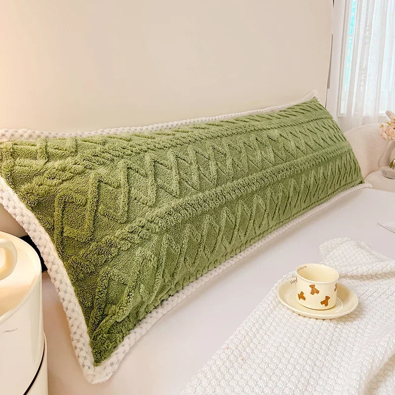 1pc Pillowcase Flannel Pillow Cover 48x120/48x150/48x180 Cushion Cover Rectangle Pillowslip Soft Pillow Case наволочка