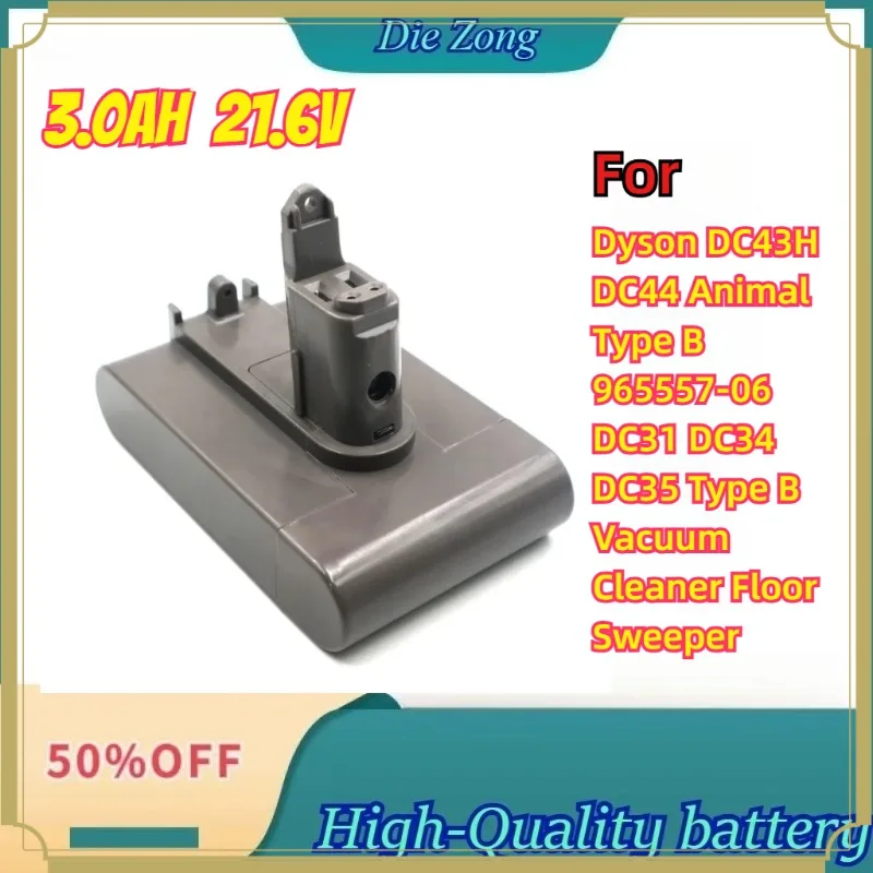 In Stock For Dyson DC43H DC44 Animal Type B 965557-06 DC31 DC34 DC35 Type B Vacuum Cleaner Floor Sweeper 3.0Ah 21.6V Battery