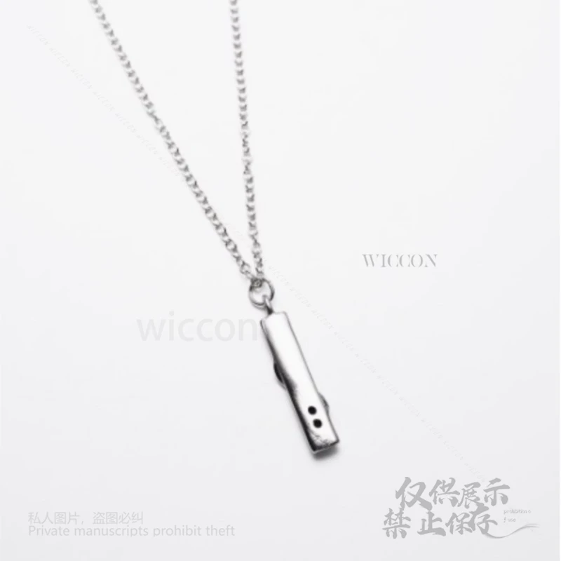 أنيمي شيطان تأثيري Iguro Obanai زي القتلة 50 سنتيمتر طول السلسلة 2.8 سنتيمتر قلادة الدعائم ملحق الرجال هالوين هدية عيد ميلاد