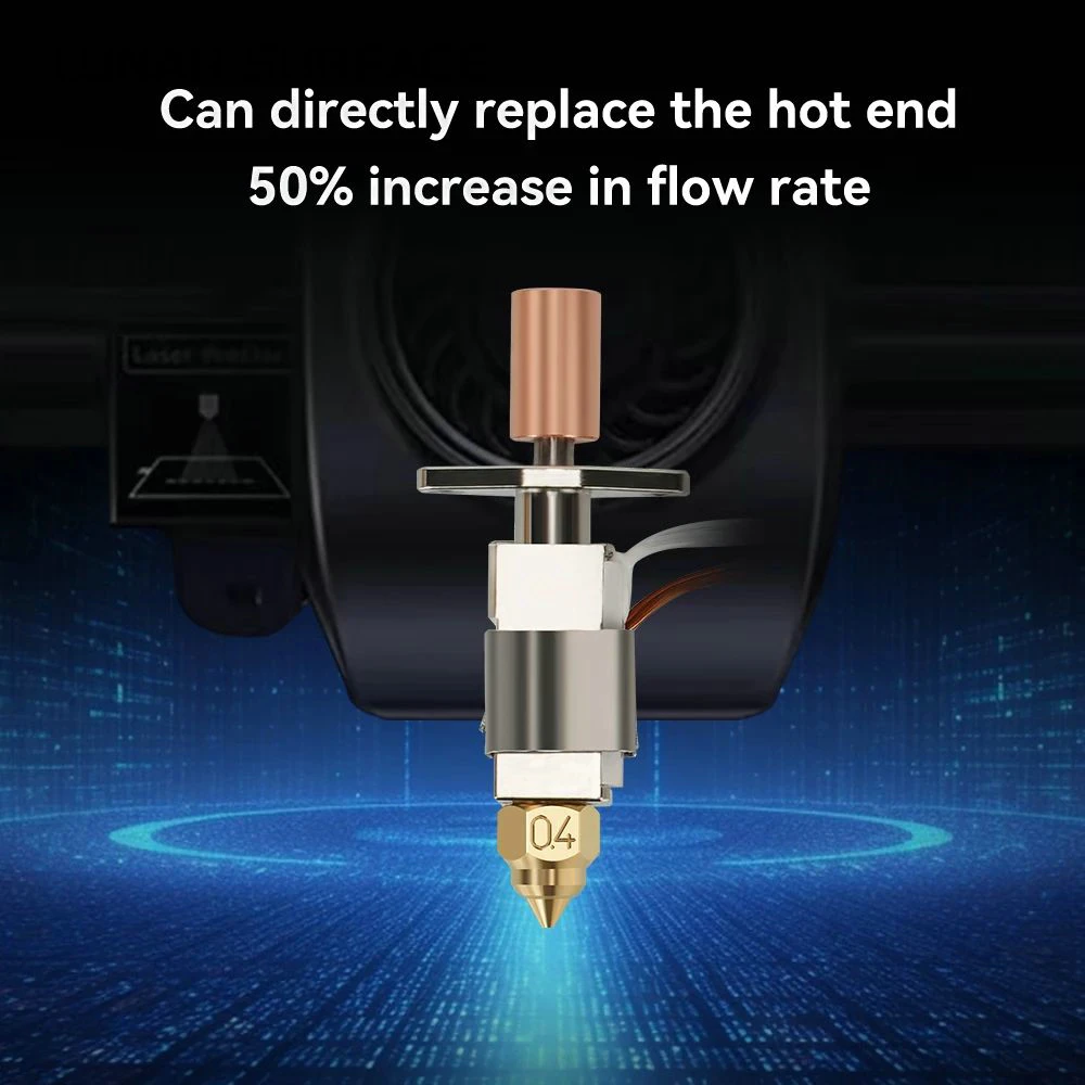 LS-3D Printer Parts K1/K1 MAX Hotend Kit Upgrade 300°C High Speed J-Head Ceramic Heating Block Brass/Hardened Steel Nozzle Kit