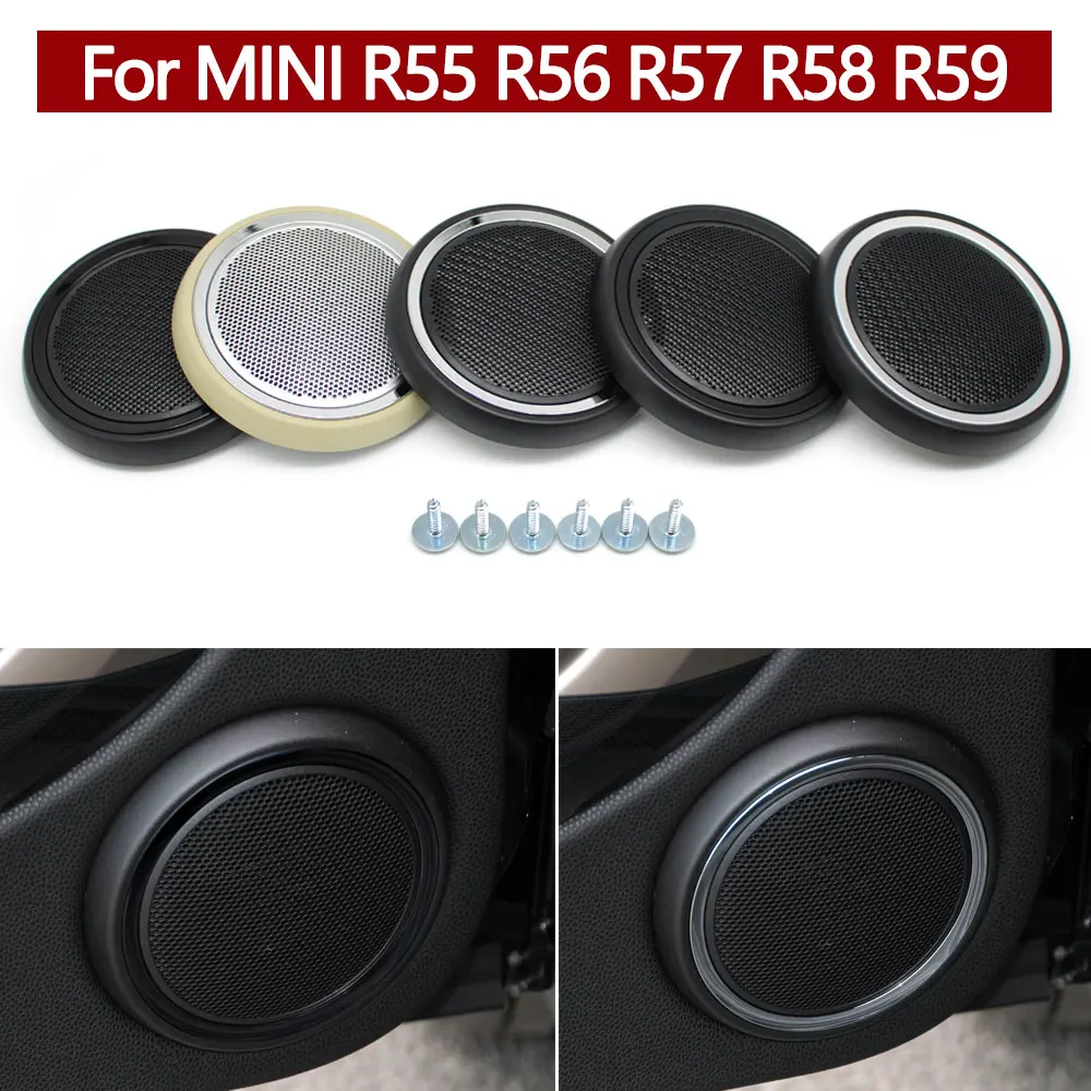 

LHD RHD Interior Car Front Door Left Right Woofer Speaker Cover Grille Replacement For MINI R55 R56 R57 R58 R59 51412753333