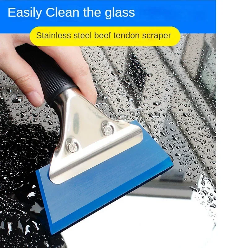 Handle Rubber Squeegee Car Water Blade Wiper PPF Film Window Tint Install Windshield Mirror Glass Auto Cleaning Tool Ice Scraper