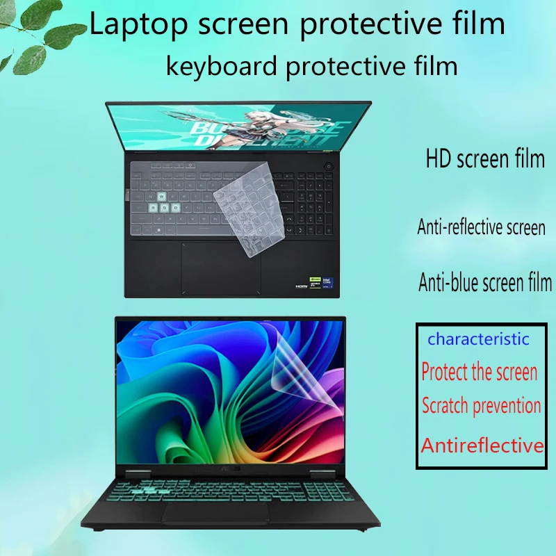 For 16inch 2024 ASUS TUF Gaming A16 F16 FX607 FA607 Laptop screen film High-definition Display Protective film Keyboard film