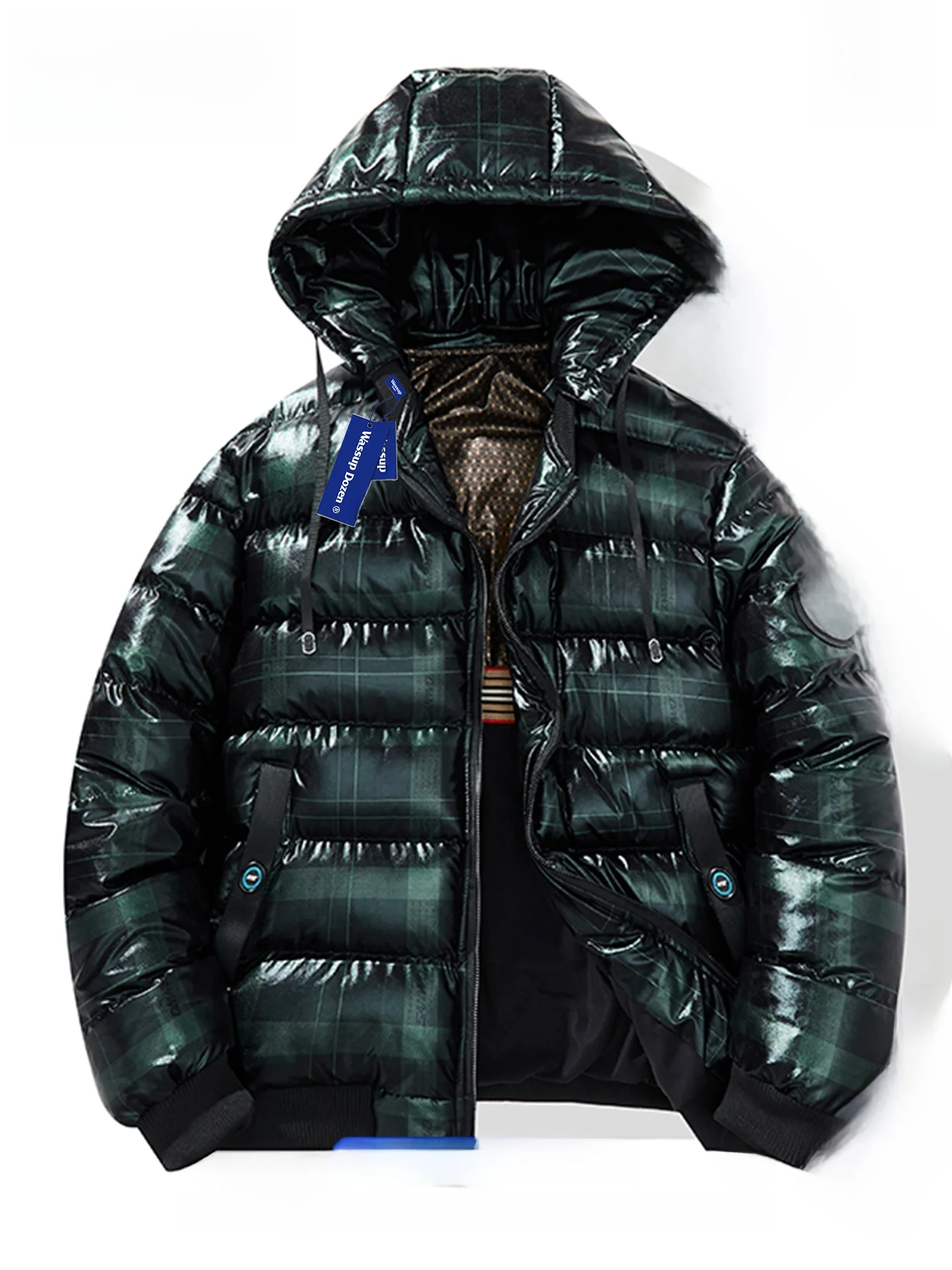 

Мужская зимняя куртка Wassup Dozen 2025: новая, модная, с яркой поверхностью, из хлопка, пуховая, верхняя одежда...