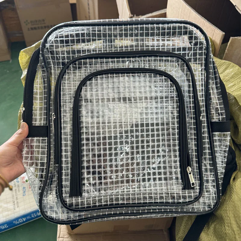 Borse antistatiche trasparenti Griglia in PVC rinforzato a prova di polvere per la custodia protettiva ESD per il trasporto di componenti elettronici