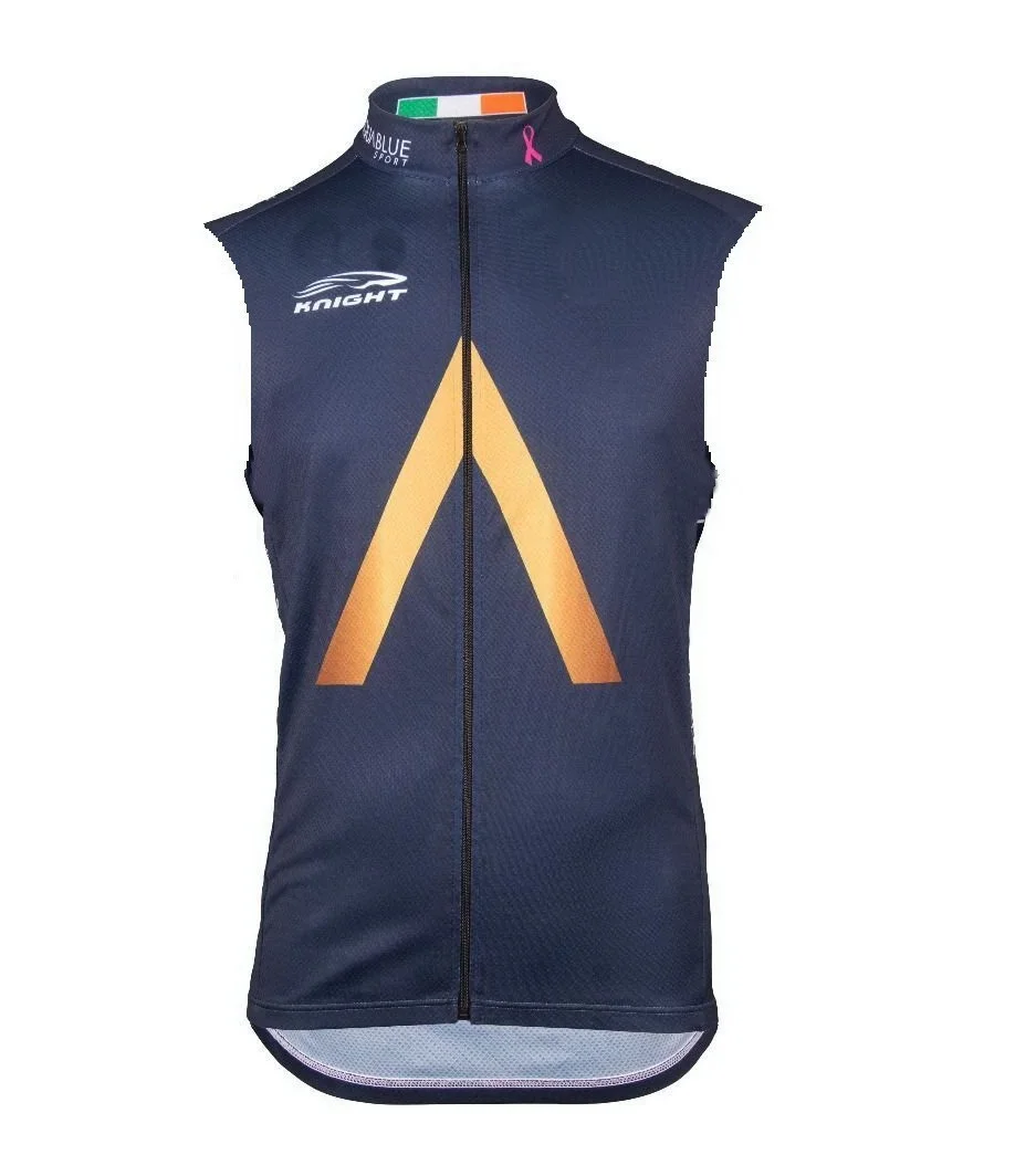 WINDPROOF AQUA BLUE TEAM 2 COLORS Retro Classic cycling vest sleeveless MTB Ropa Ciclismo maillot gilet