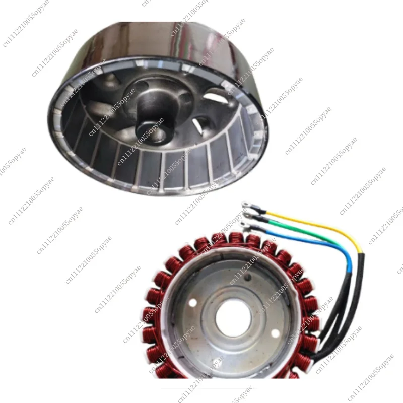 170F Range Extender Generator 5KW AC 24V 48V 60V 72V Motor 27 Pole Coil Rotor Stator