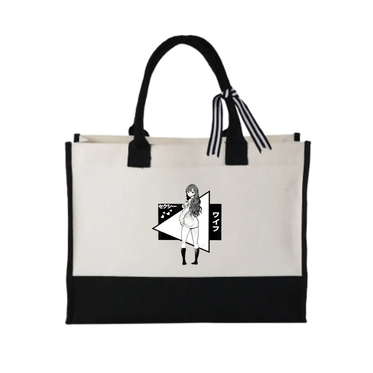 dezessete-amor-manga-estilo-texto-ilustracao-portatil-retalhos-lona-sacola-simplicidade-saco-de-presente