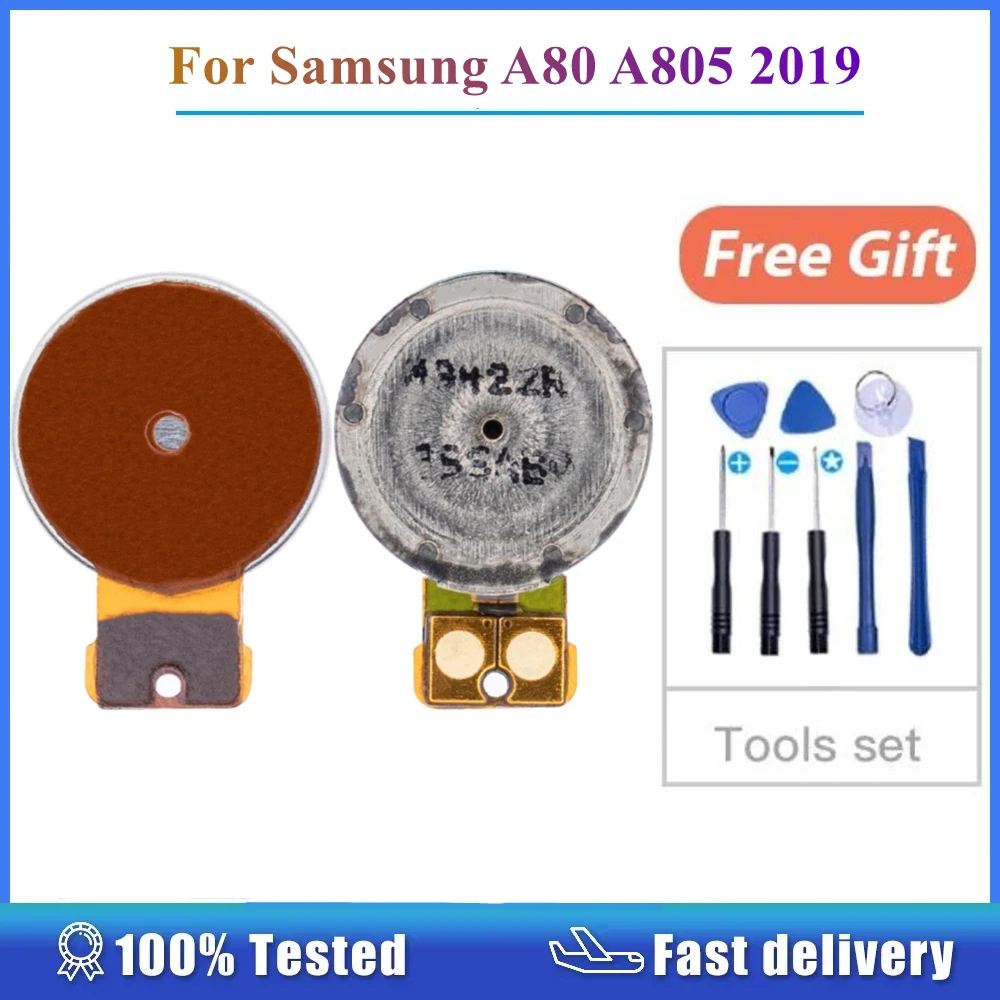 For Samsung Galaxy A60 A606 A80 A805 2019 Vibrator Phone Coin Flat Vibrating Vibration Motor Spare Part Replacement