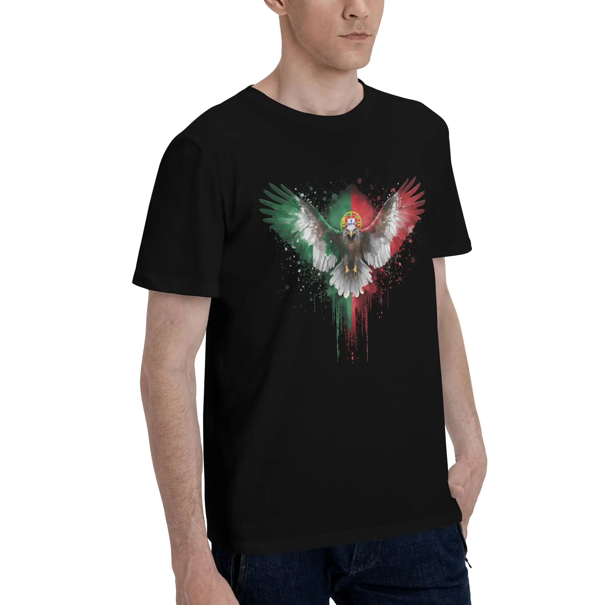 Portuguese Pride Portuguese Roots  Funny 100% Cotton T-Shirt Portuguese Flag Tops Tees For Men