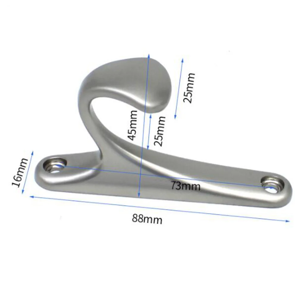 

2 шт. настенные крючки, современные домашние крючки из сплава для ванной комнаты, кухни, спальни, полотенец, пальто, шапки, зонтики, органайзер для хранения, металл