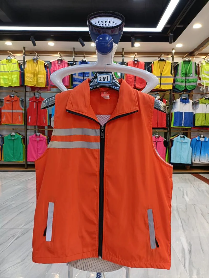 Universal Sanitation Volunteer Emergency Management Work Jacket with Logo Solid-Color All-Season Work Wear Fluorescent Color