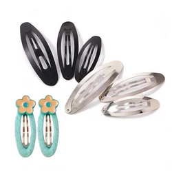 20pcs/lot Hair Clips Base Oval Hairpin BB Clip Base for Jewelry Making DIY Handmade Girls Kids Hair Accessories Hairpin Supplies