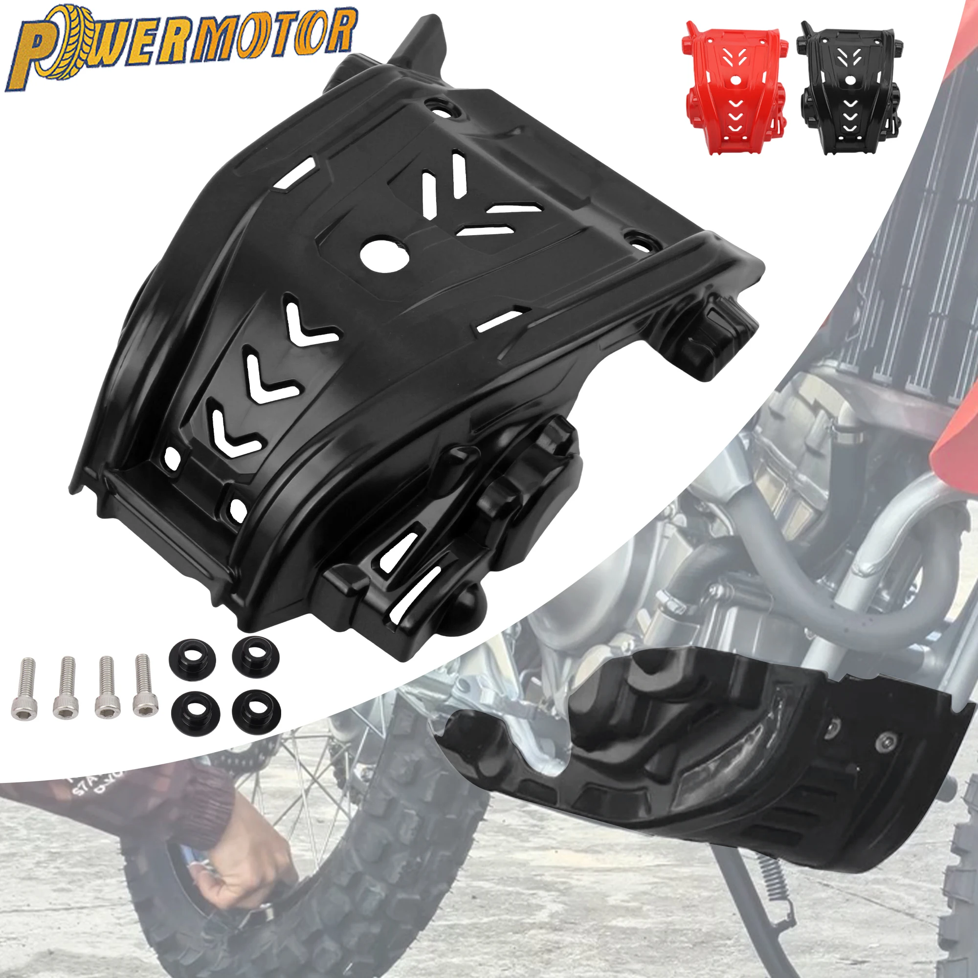 

Motorcycle Engine Protection Cover Skid Plate Bash Guard Protector Parts For HONDA CRF300L CRF300 L CRF 300 L CRF 300L 2023-2024