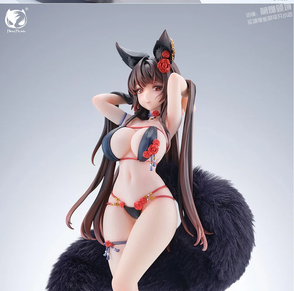 

BearPanda&TACCO Rose Bara Fox Girl Figurine Standing High-quality Beautiful Girl Model Case Decoration Action Figures toy