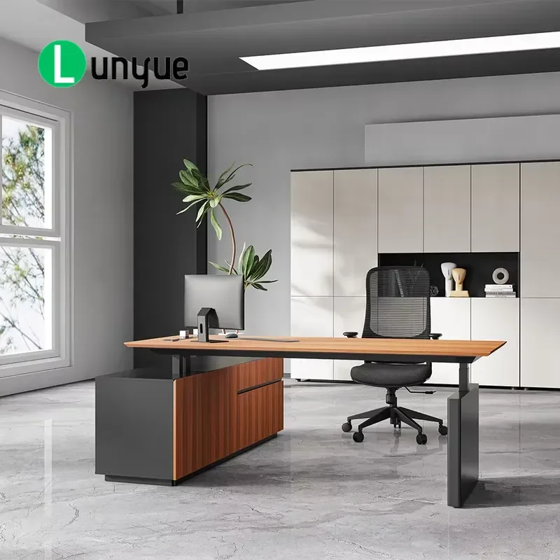 Height Adjustable Standing Desk 3 Stage Lift Convertible Table Rack Executive Office Furniture Ergonomic Workstation
