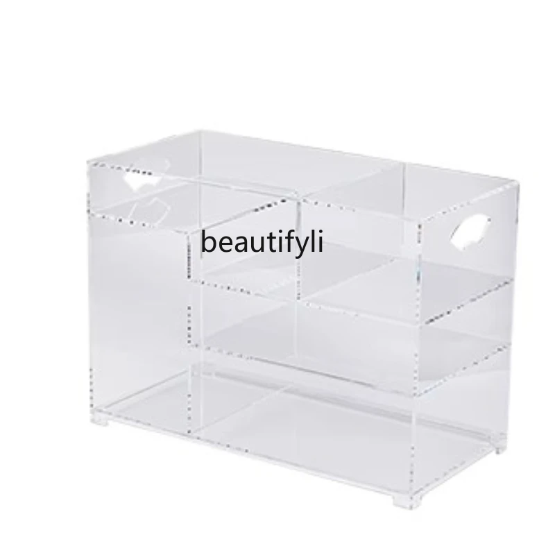 Transparent Acrylic Desktop Tea Tray Tea Set Tea Cup Storage Rack Teapot Display Antique Shelf