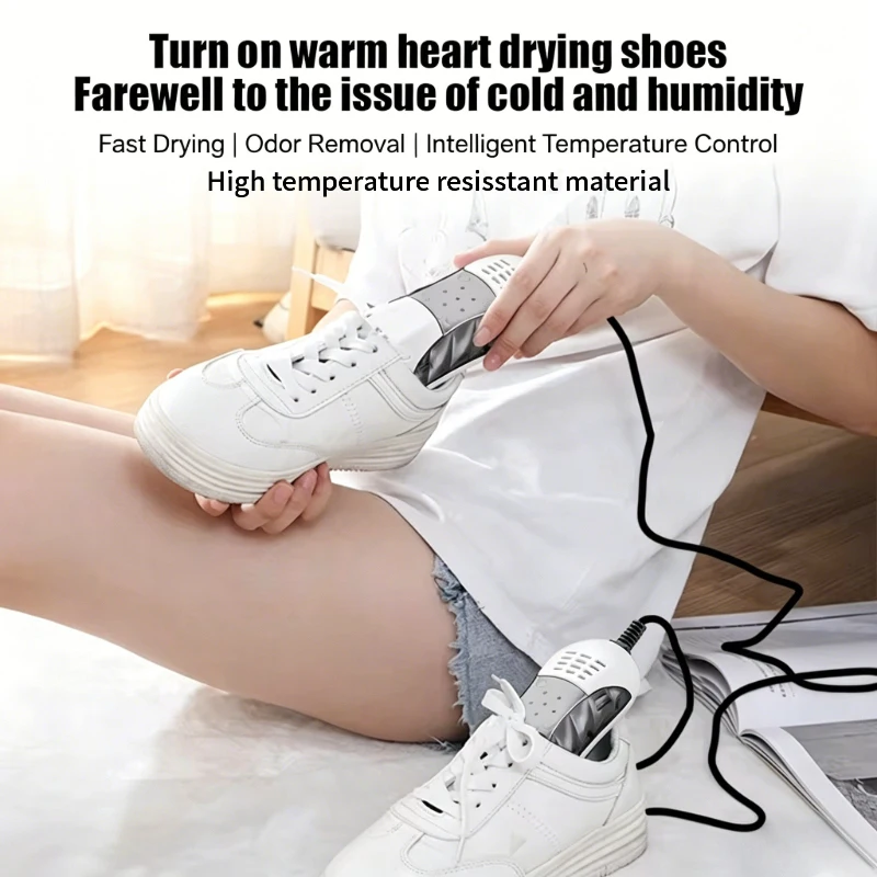 18W EU/US Plug Race Car Shape Light Shoe Dryer Foot Protector Boot Odor Deodorant Dehumidify Device Household Shoes Drier Heater