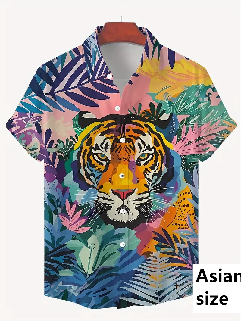 Рисунок 4 - Мужские гавайские рубашки с 3D принтом Dragon Tiger