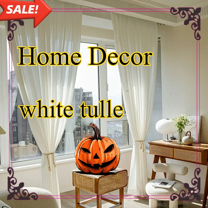 

Cross Border Japanese Mirror Screen UV Resistant White Gauze Sun Protection Screens Curtains for Living Dining Room Bedroom