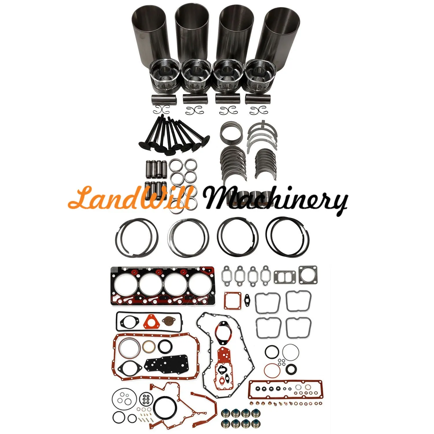 4BTA 3.9L Engine Overhaul Rebuild Kit STD Fits Cummins Engine