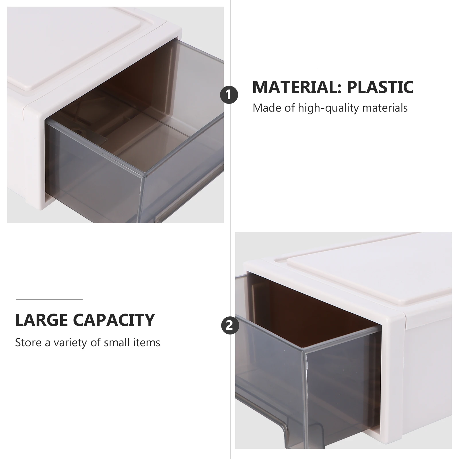 

1pc Drawer Style Storage Box Clothes Organizer Home Underbed Container for Quilts Shoes Simple Space Saving Case