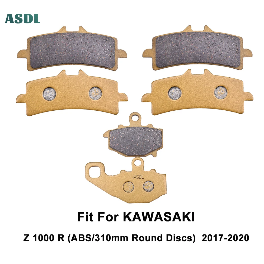 

Motorcycle Parts Front and Rear Brake Pads for KAWASAKI Z 1000 R ABS/310mm Round Discs 2017 2018 2019 2020 Z1000 R Z1000R