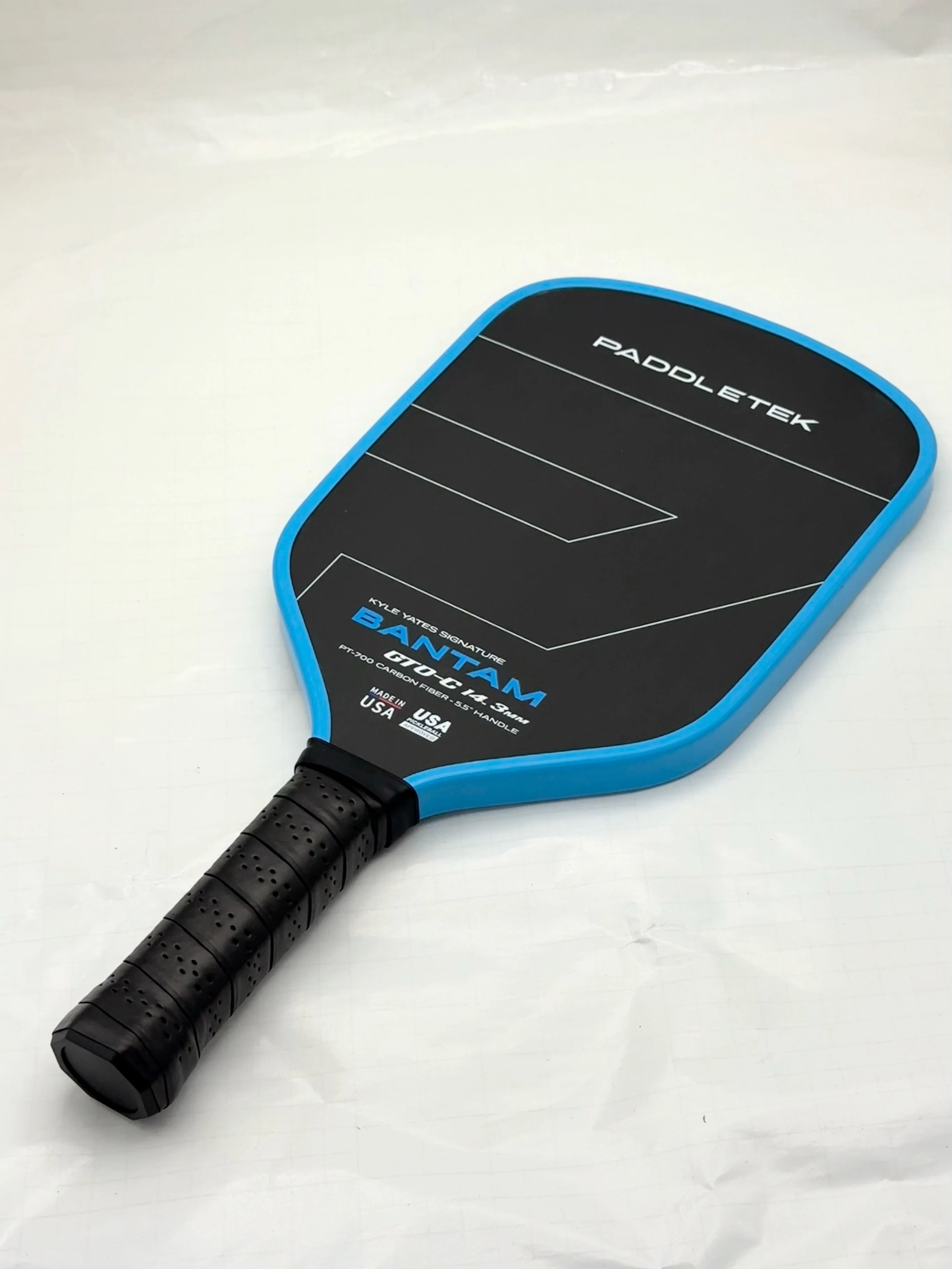 Bantam GTO-C 14.3mm Cold Pressed STEEL TWIST WEIGHT& BALANCE SYSTEM RAW Carbon Fiber CARBON Pickleball Paddle