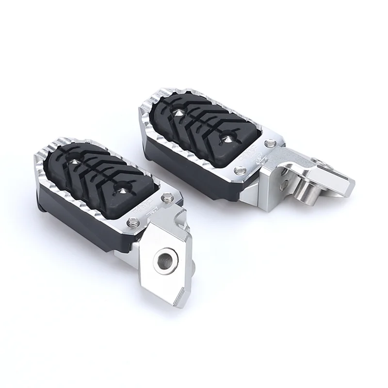 Motorcycle Footrest Footpeg Foot Pegs Accessories for BMW F850GS ADVENTURE F850 GS Adventure ADV F750GS(Silver)