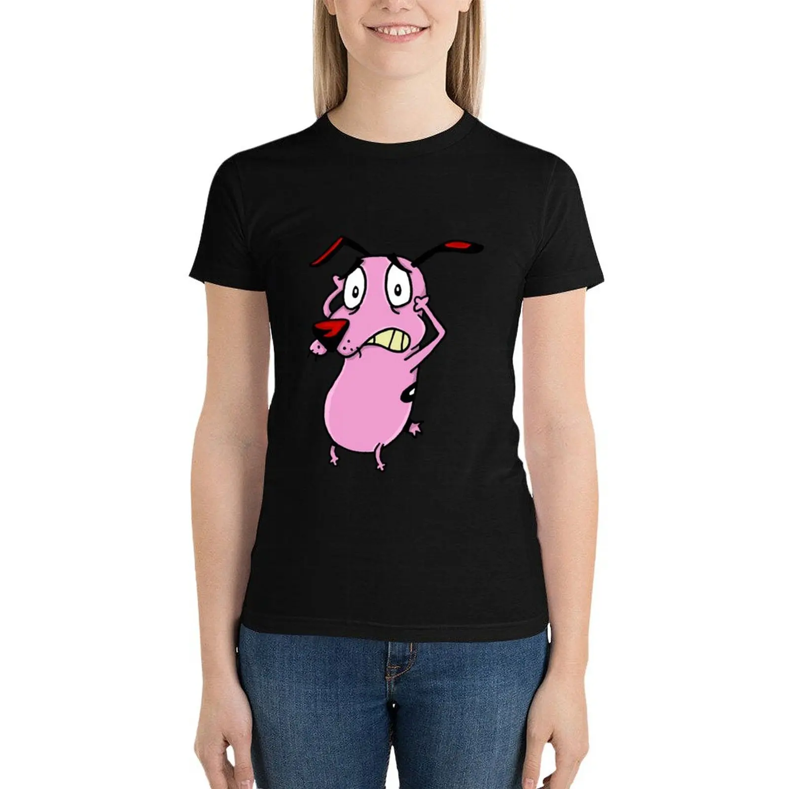 

Courage T-Shirt aesthetic clothes animal print shirt for girls plain t shirts for Women