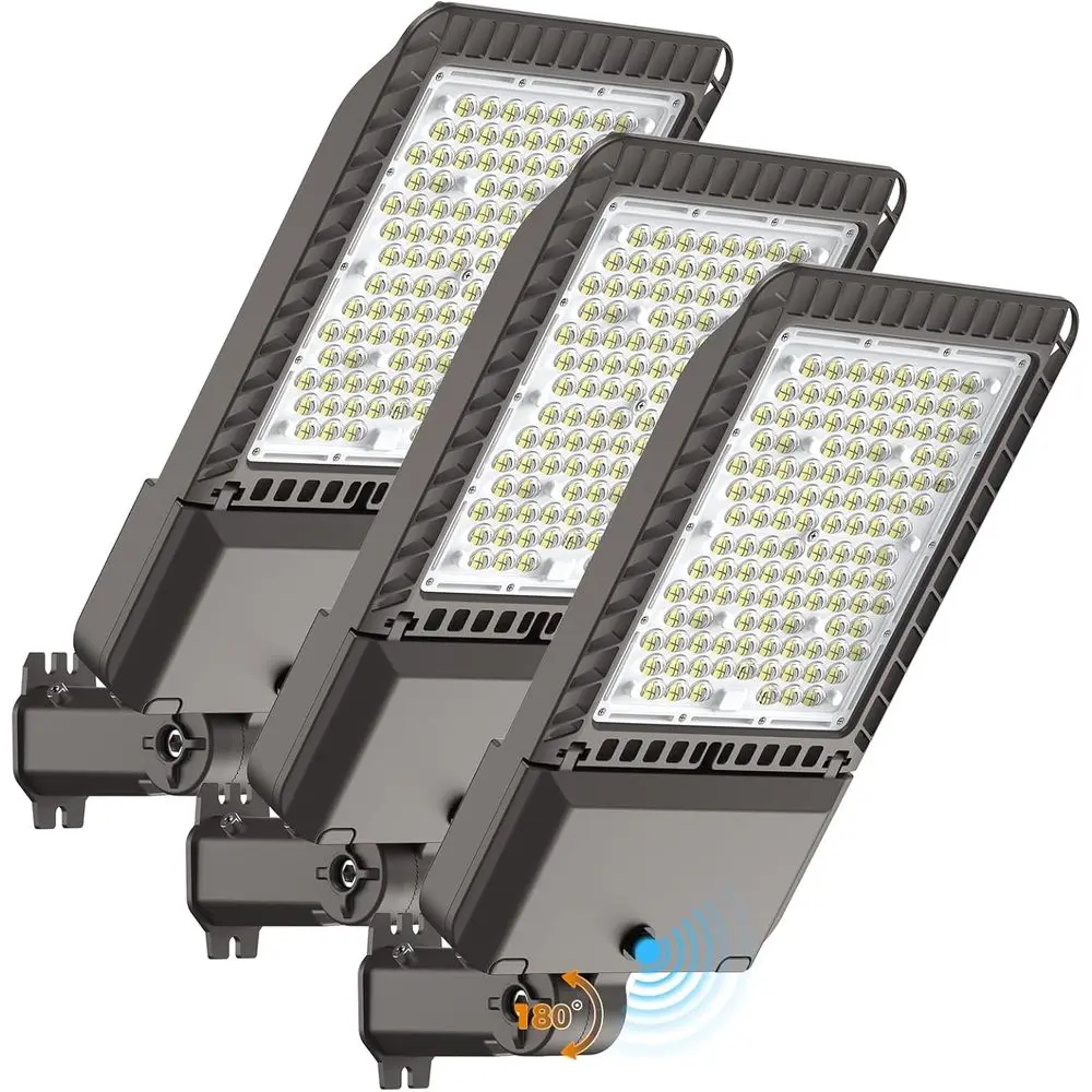 

Светодиодный светильник для парковки 340 Вт, 85000 лм, 6000K, дневной свет, от заката до рассвета, коммерческое наружное освещение, IP65, водонепроницаемый, срок службы 11 лет