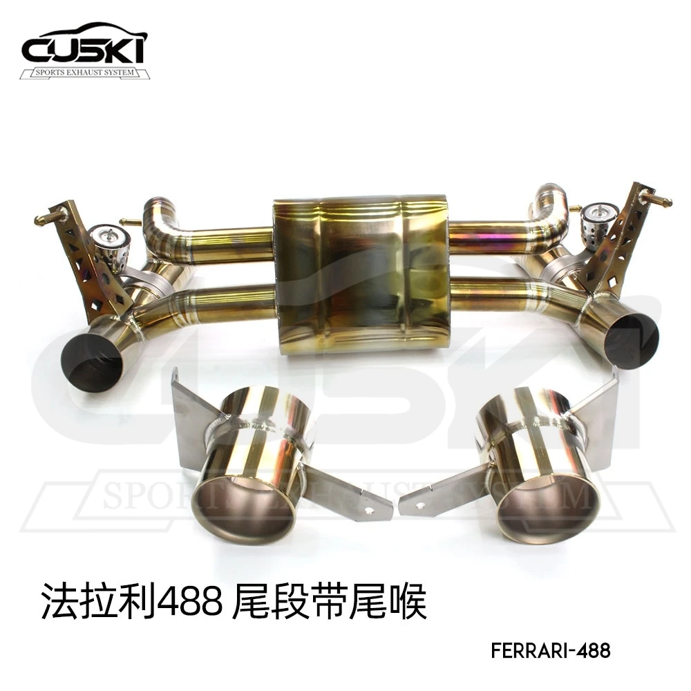 Titanium Alloy Catback Exhaust for Ferrari 488 2015-2018 Valve Control Exhaust System