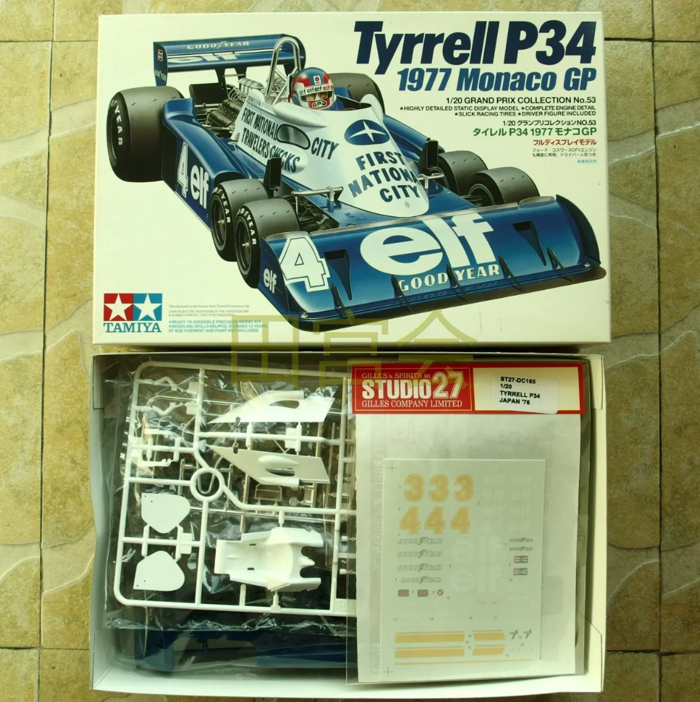 Tamiya 20053 1/20 Model Kit Elf Team Tyrrell P34-B F1 \'77 R.Peterson/P.Depailler