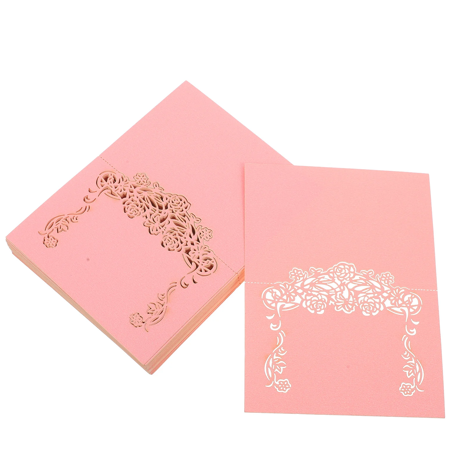 

50Pcs Seat Cards Paper Wedding Place Name Card European Style Vintage Blue Table Decoration Party Banquet Paper Place Card