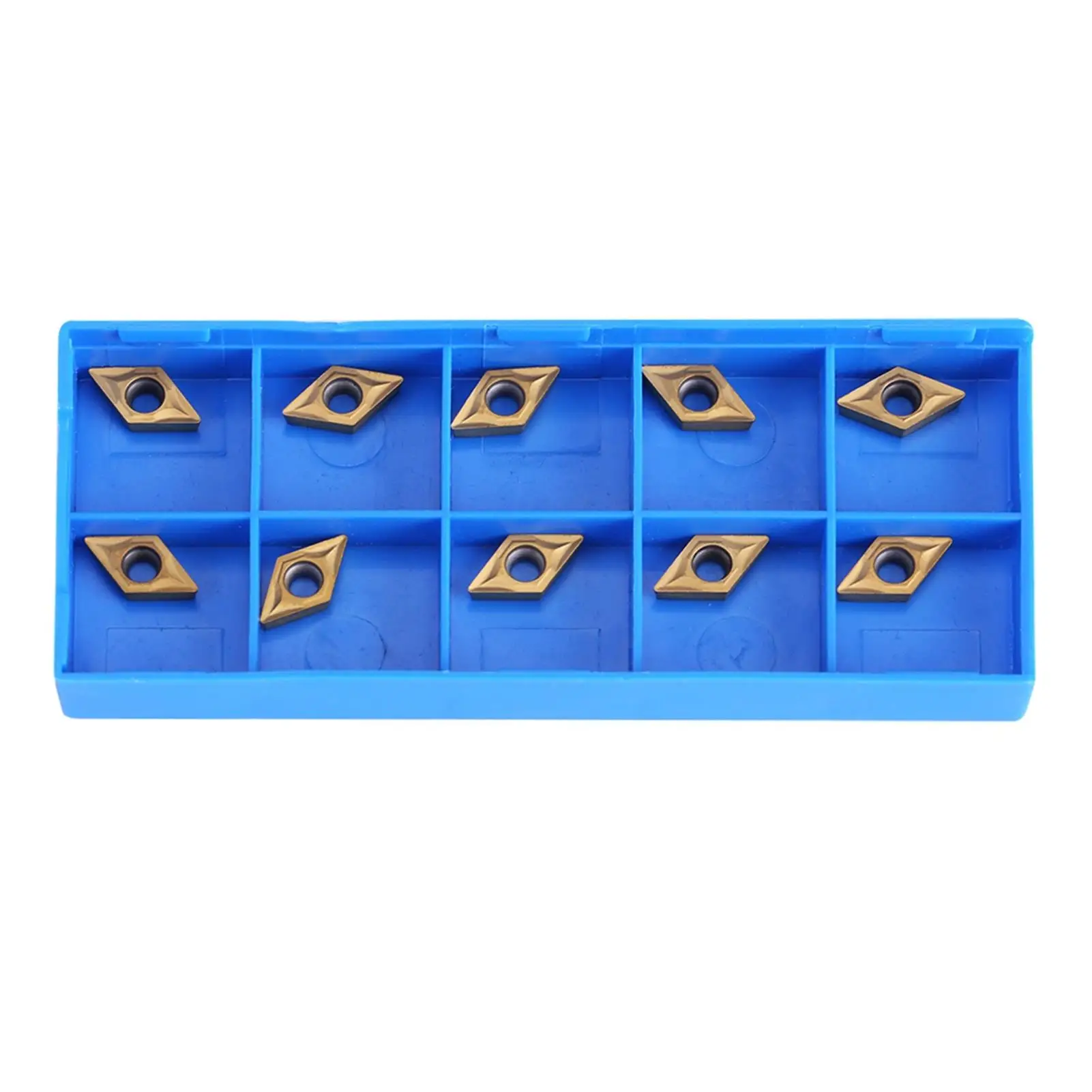 10pcs CNC Carbide Inserts Blades for Lathe Turning Tool - Precision Cutting Tips with Storage Box