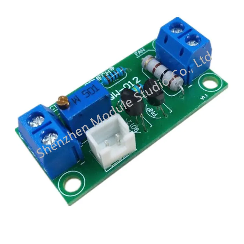 DC 12V Intelligent Fan Temperature Controller Fan Control Board for PC Temperature Linear Adjustable 4 Gears