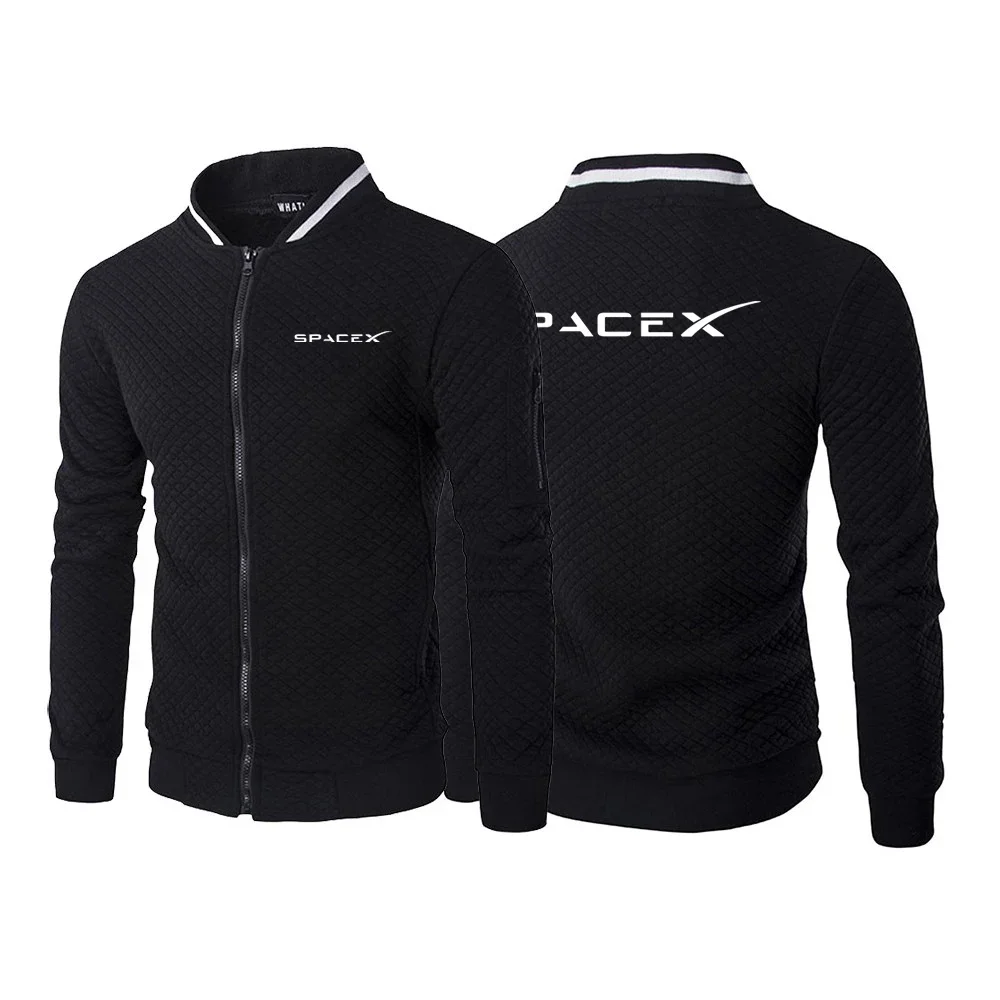 

SpaceX Space X Logo 2023 Men's New Spring And Autumn High Quality Fashionable Printing Solid Color Pullover Casual Sweatshirts