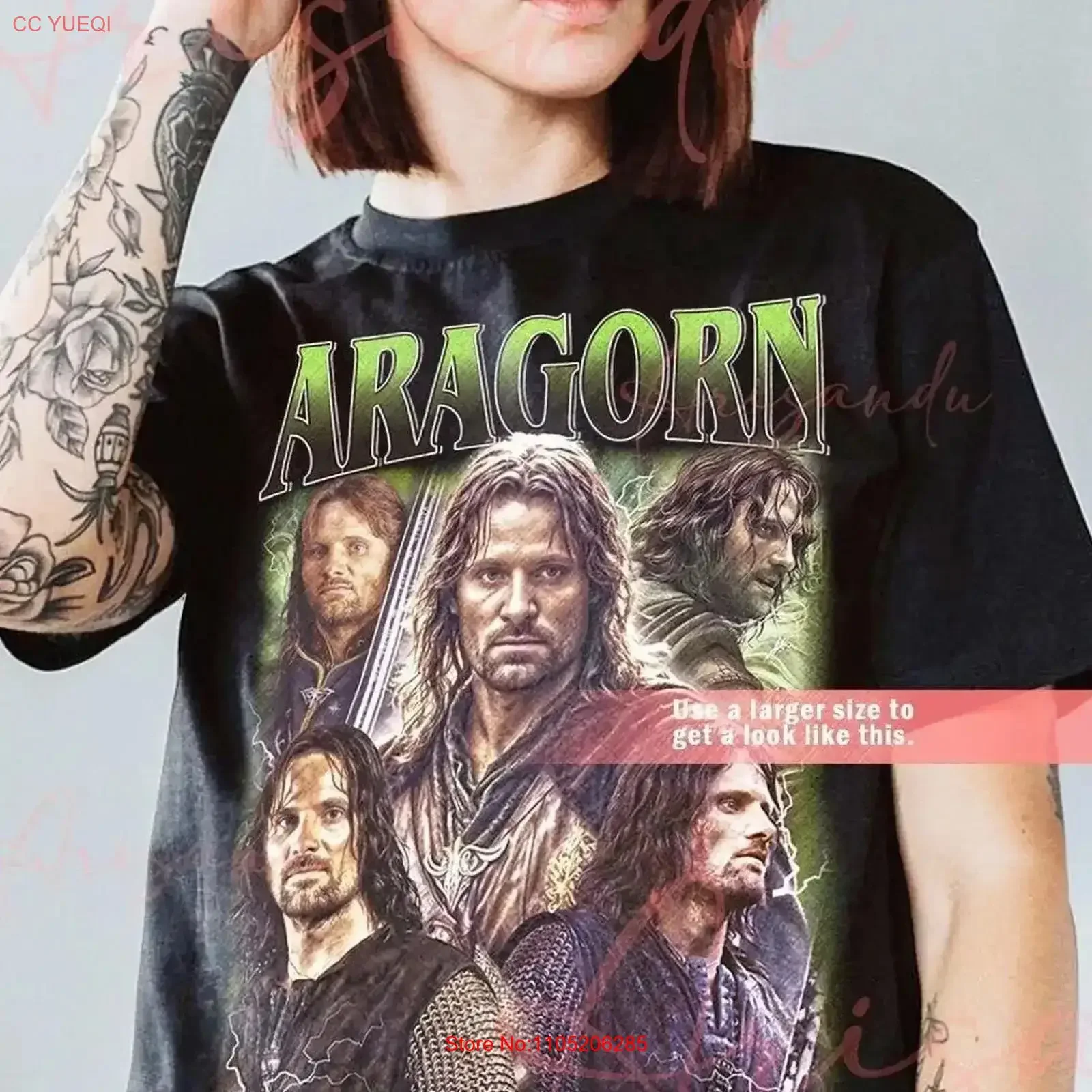 Limited Aragorn vintage shirt gift for women and man unisex T Washed Casual Breathable Soft fashion graphic Comfortable