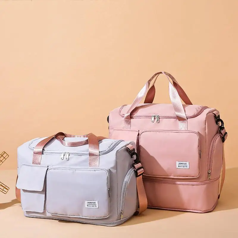 大容量防水トラベルバッグヨガ水泳フィットネスバッグウェットとドライの分離マタニティ荷物オーガナイザー耐久性