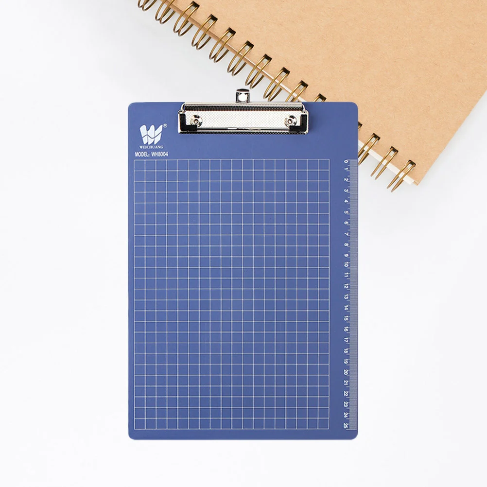 3pcs Plastic Board Hanging Menu Order Plastic Writing Board Holder for Writing Use A4 (Blue) Clip Board