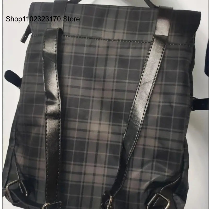 Girls Bagpack Women Plaid Gothic Punk Rock Backpack Techwear Goth Gothic Sac A Dos Mochilas School Bags for Teenage