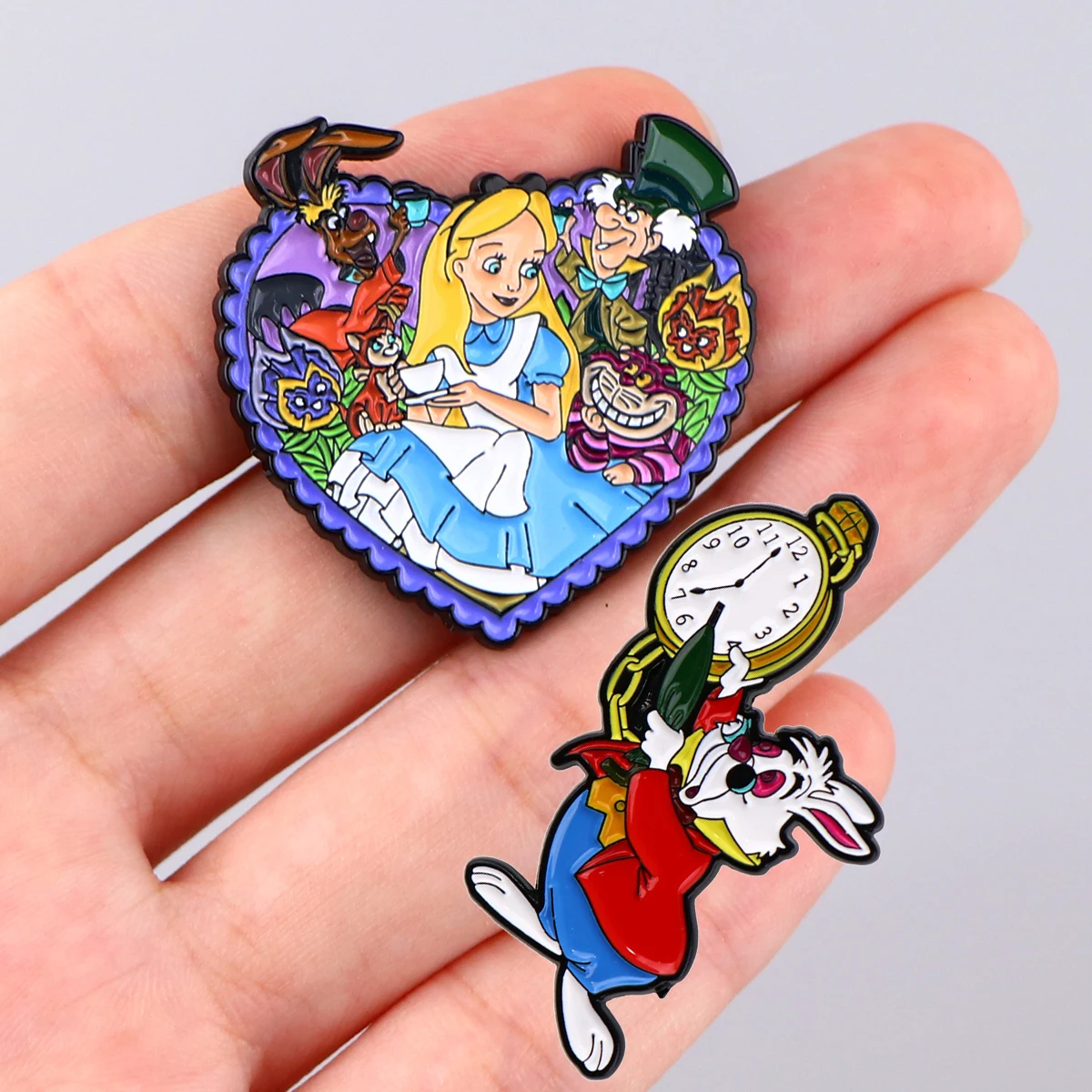 Cute Animals Enamel Pins Fairy Tale Character Brooch Clothing Backpack Lapel Badges Fashion Jewelry Accessories Festival Gifts