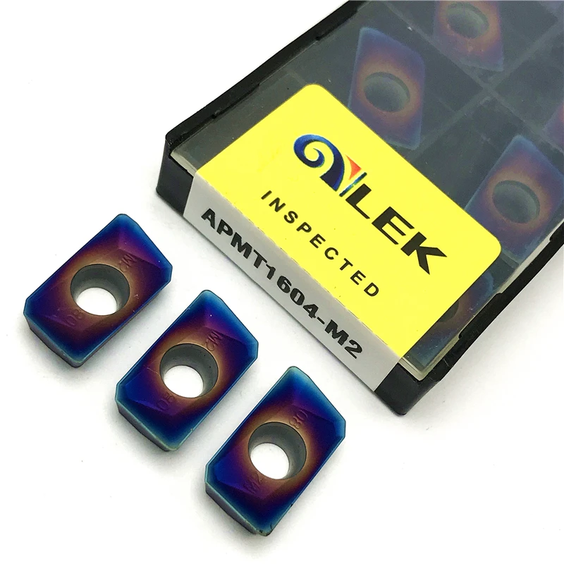 Inserto de carburo de fresado Indexable, herramienta de torneado de alta calidad, procesamiento de acero, insertos de fresado CNC, revestimiento Nano, APMT1604-M2/H2