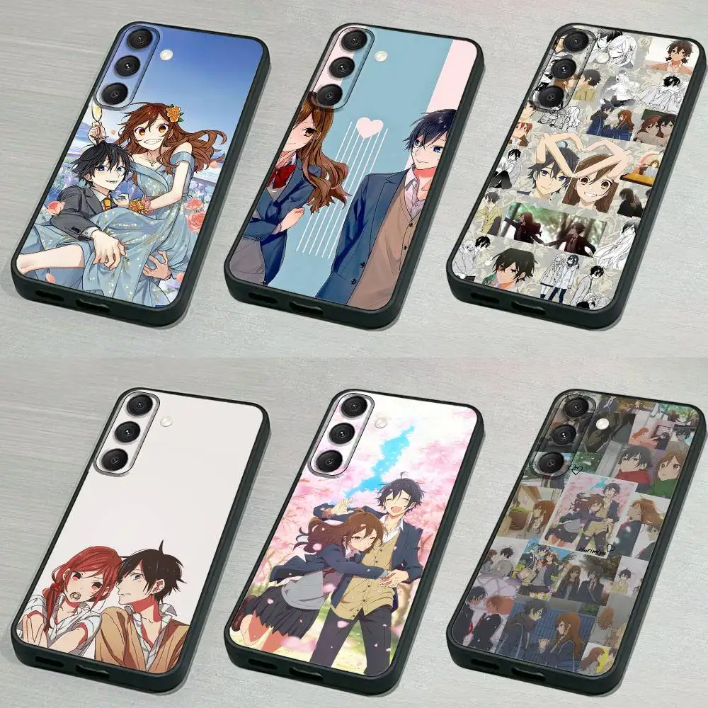 

H-Horimiya Anime Phone Case For Samsung S 25,24,23,22,30,21,10,9,Ultra,Plus,Lite,FE,4,5G Black Soft Case