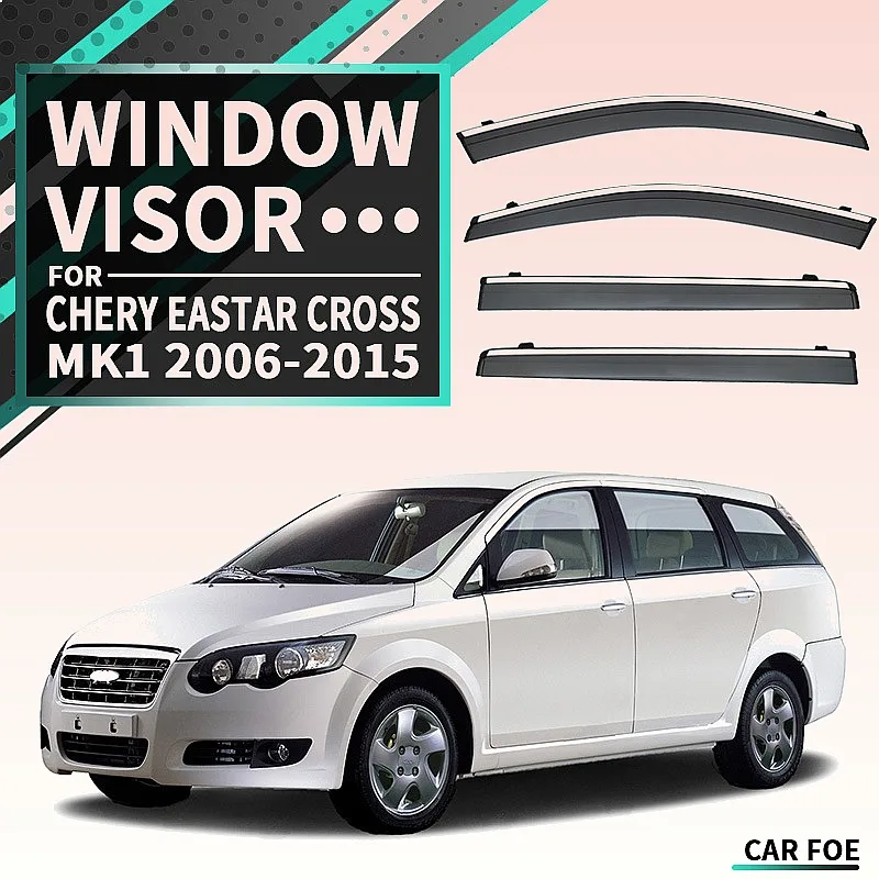 

For Chery Eastar Cross 2006-2015 Car Window Visor Rain Sun Shade Side Shield Awning Accessories
